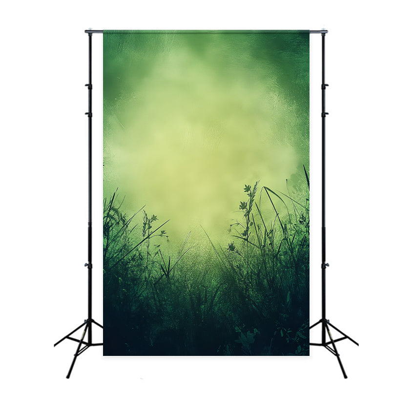 Photo Portrait Backdrop Verdant Meadow Glow Mist Studio Portrait Backdrops LXX61-11