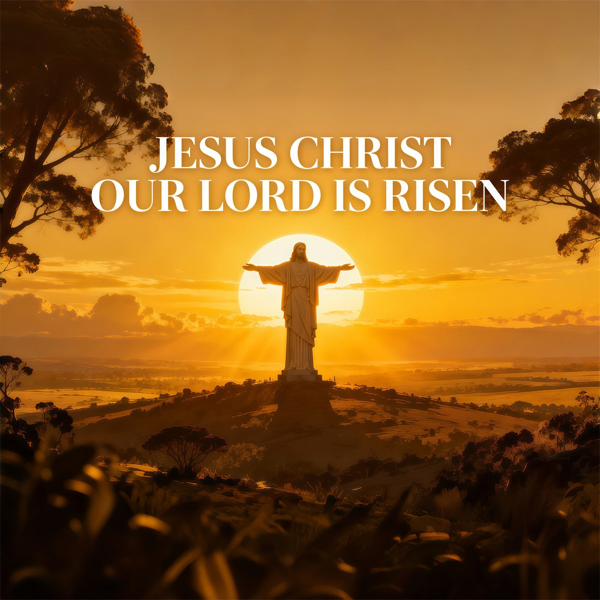 He Is Risen Backdrop Sunrise Cross Prayer Worship Easter Backdrops For Photography LXX61-130
