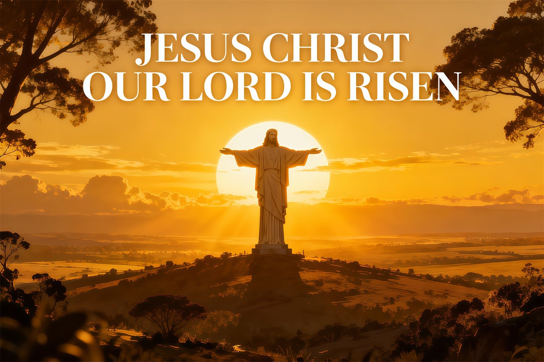 He Is Risen Backdrop Sunrise Cross Prayer Worship Easter Backdrops For Photography LXX61-130