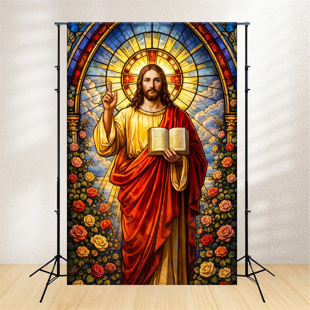 Christian Easter Backdrop Jesus Gospel He Is Risen Easter Backdrop Photography LXX61-148