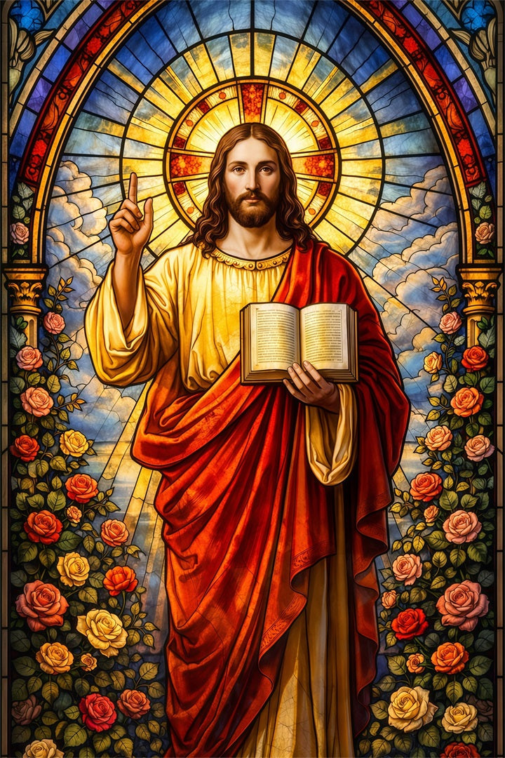 Christian Easter Backdrop Jesus Gospel He Is Risen Easter Backdrop Photography LXX61-148