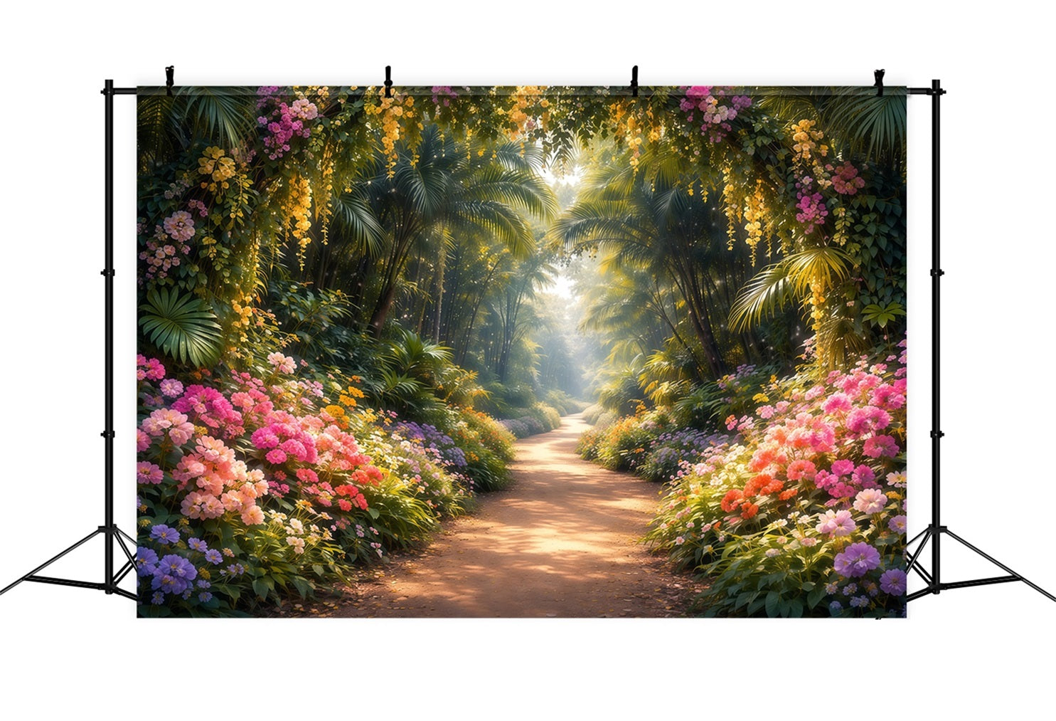 Garden Backdrop Enchanted Garden Blossom Walk Spring Photo Backdrop LXX61-153