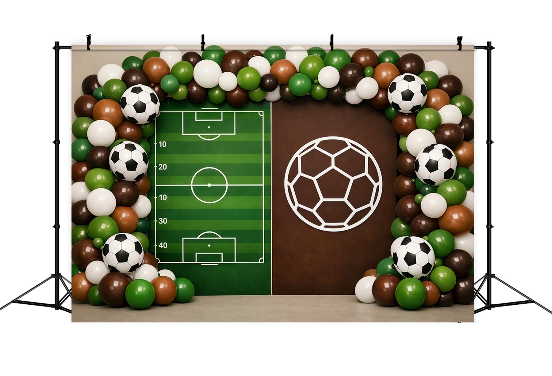 Soccer Photo Backdrop Playbook Balloon Arch Display Sports Backdrops For Photography LXX61-222