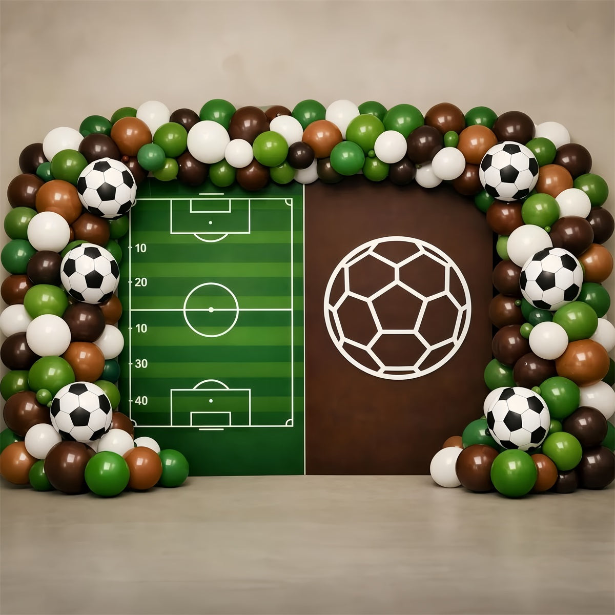 Soccer Photo Backdrop Playbook Balloon Arch Display Sports Backdrops For Photography LXX61-222