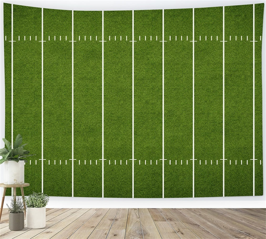 Football Backdrop For Photos Gridiron Turf Yard Lines Sports Photography Backdrop LXX61-231