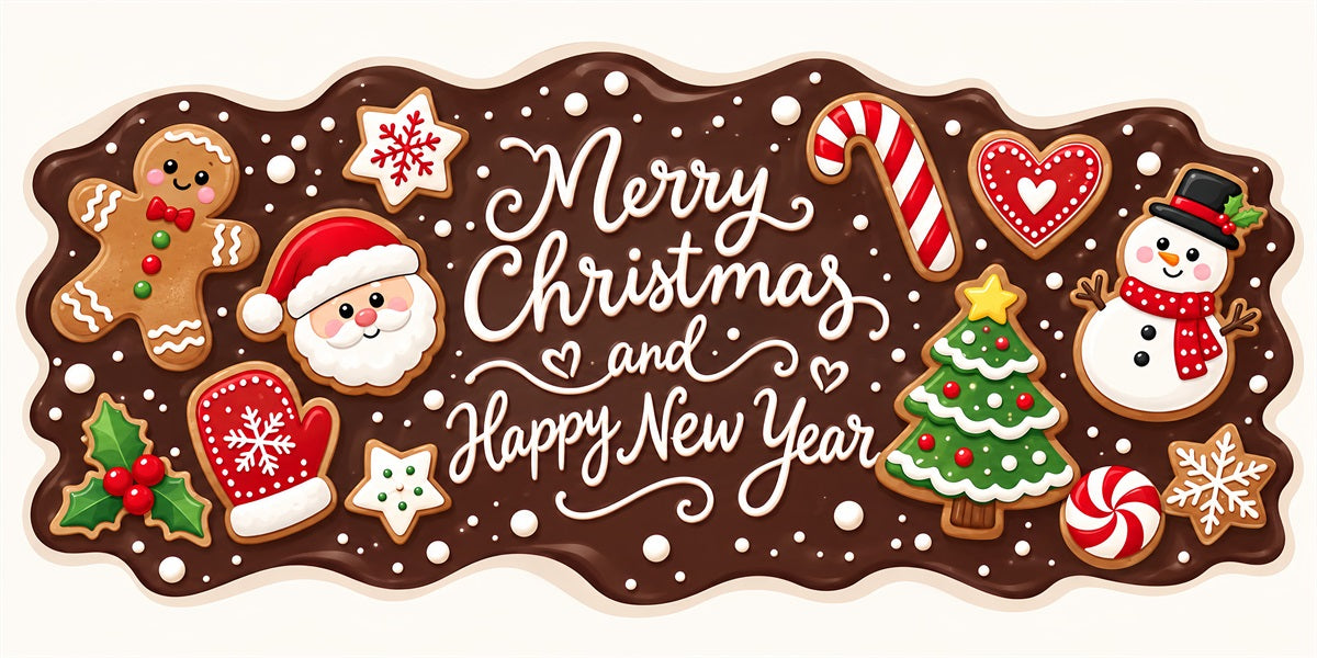 Funny Christmas Garage Door Cover Gingerbread Greeting Panel Christmas Garage Door Decor LXX610-8-2 Car