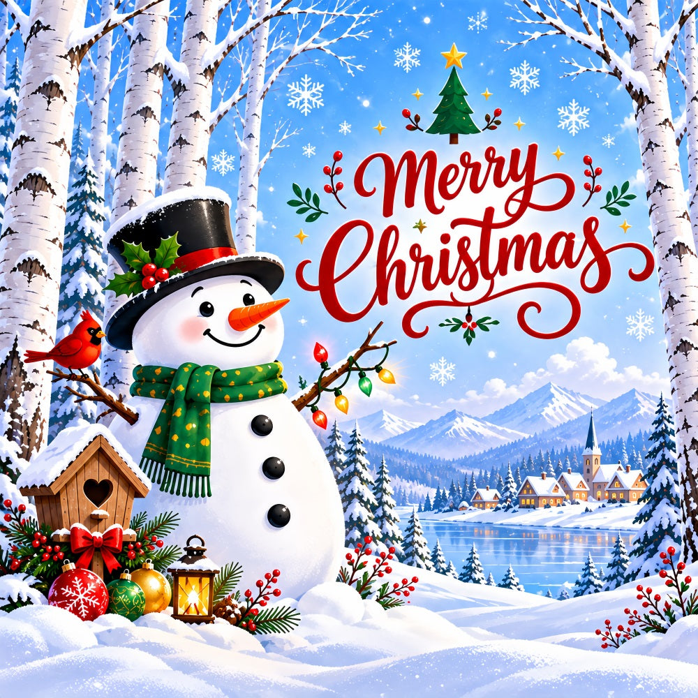 Cute Christmas Garage Door Cover Snowman Winter Greeting Christmas Garage Door Banner Decoration LXX610-9-1 Car