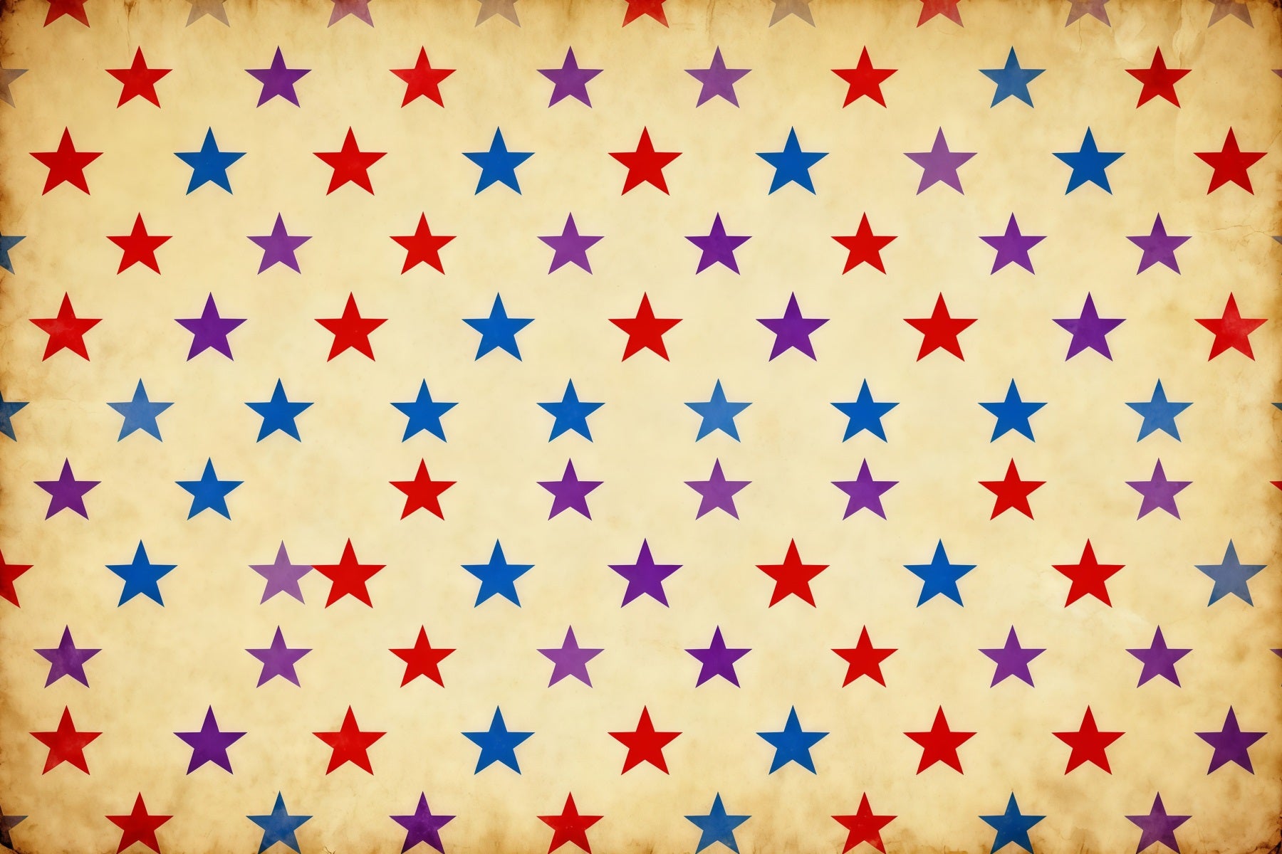 American Flag Portrait Backdrop Vintage Multicolor Star Pattern Independence Day Backdrop LXX62-6