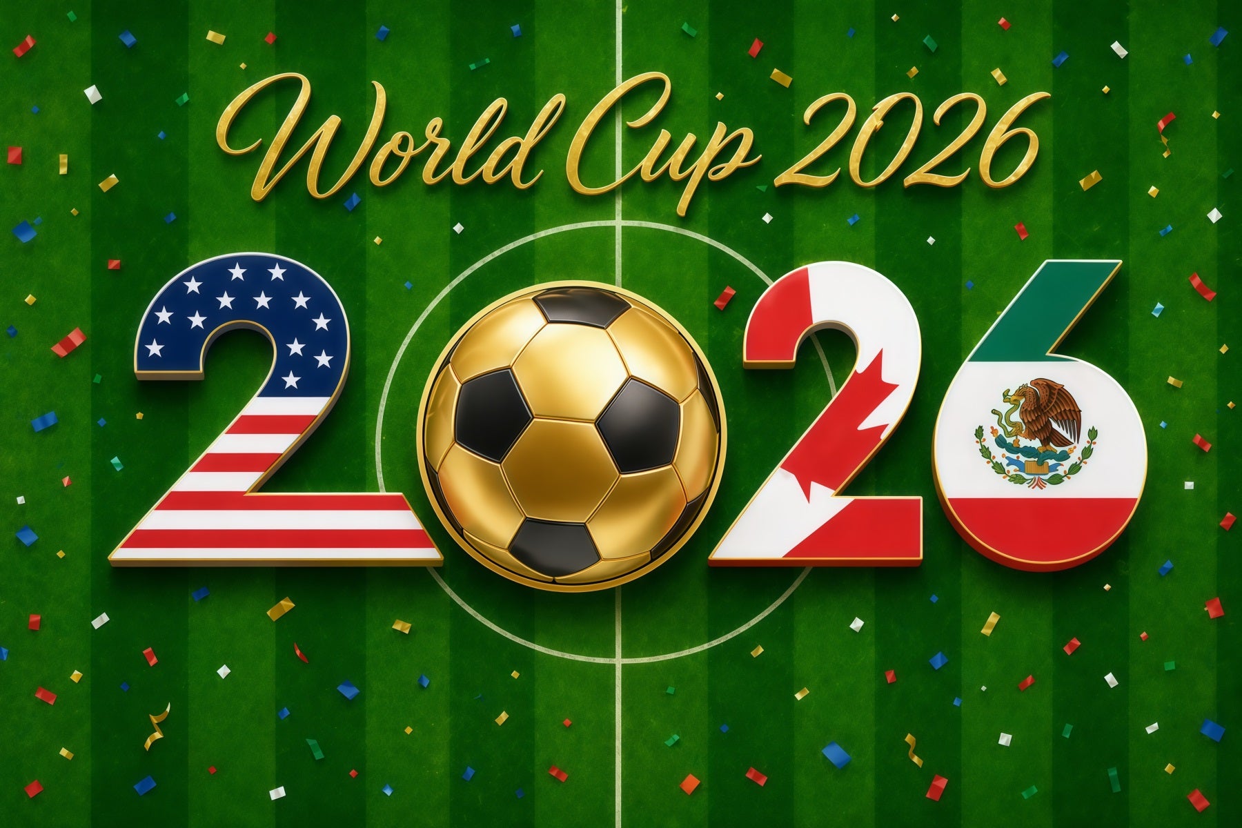International Soccer Fan Backdrop World Cup 2026 Flag Numbers International Soccer Celebration Backdrop LXX64-69