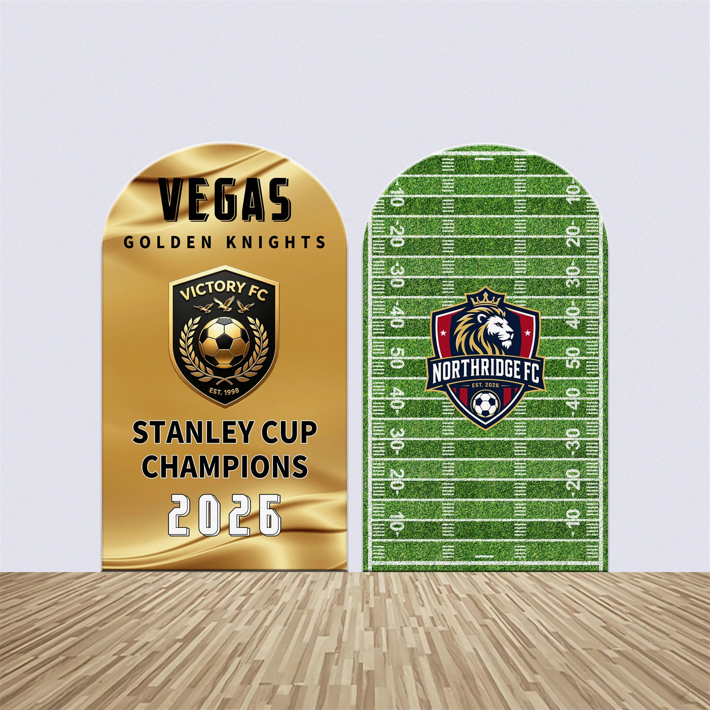 MVP Party Backdrop Championship Sports Arch Set Personalized 2026 Soccer Party Backdrop LXX64-75