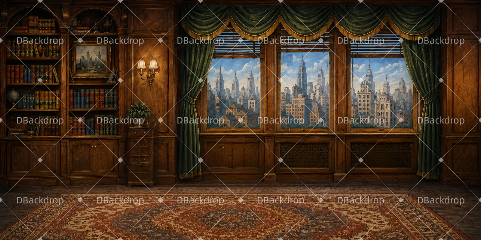 Professional Stage Backdrops Vintage Doorway Office Theater Backdrop LXX65-T32
