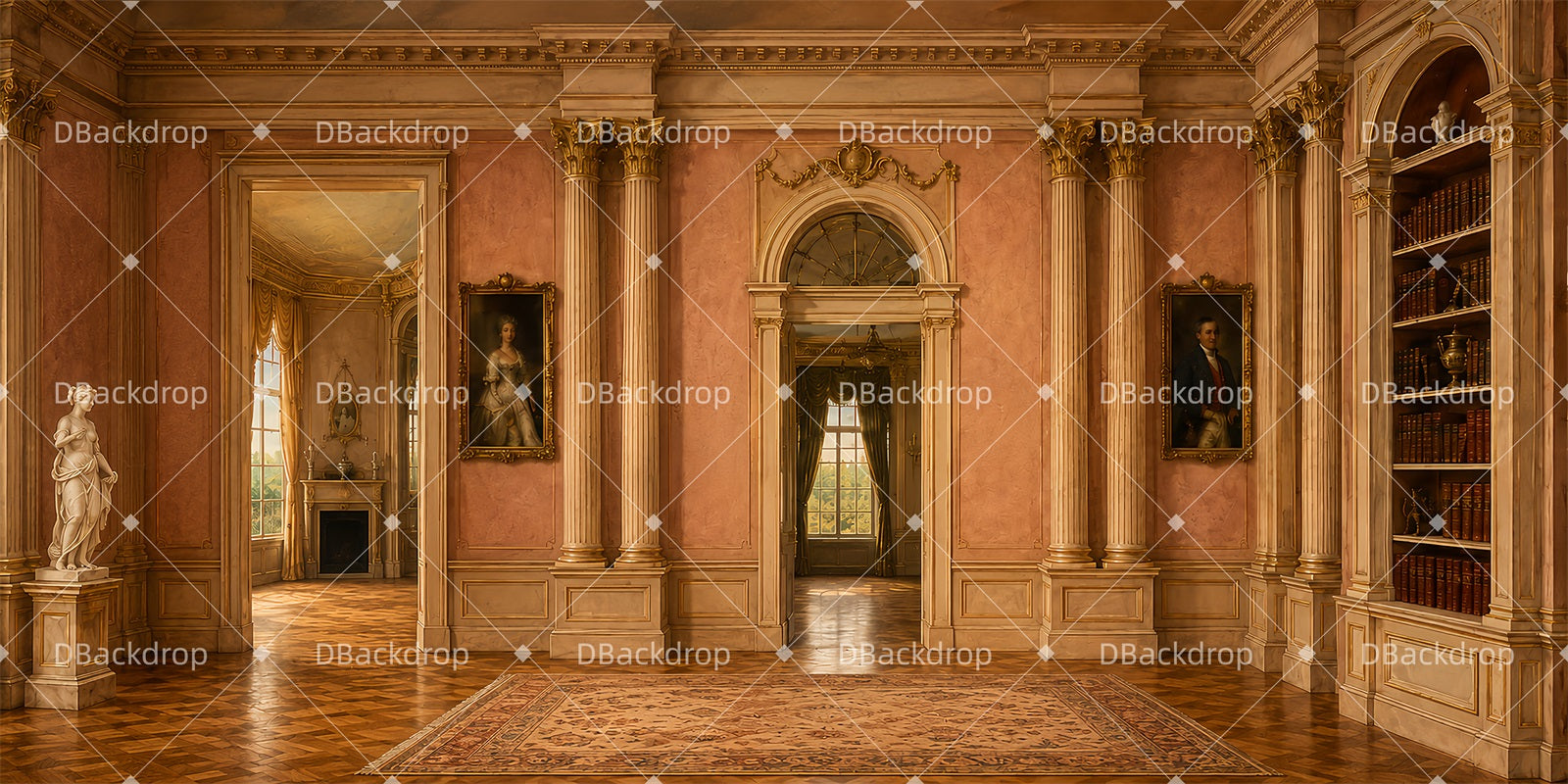 Performance Backdrops Victorian Banquet Hall Dance Recital Backdrops LXX65-T54