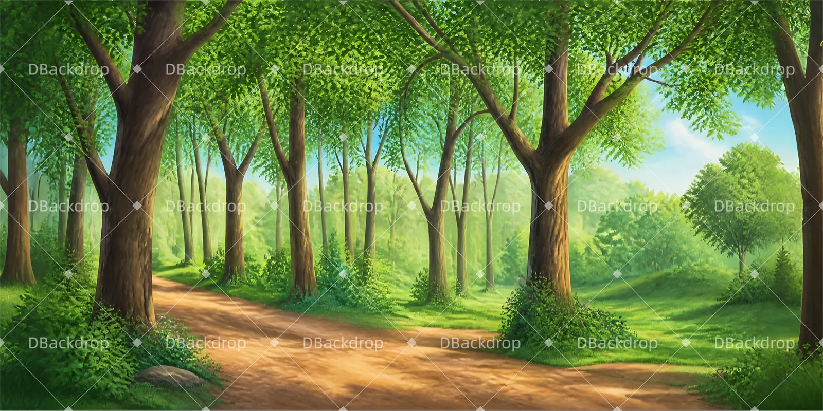 Performance Backdrop Sherwood Greenway Forest Stage Backdrop LXX65-T65