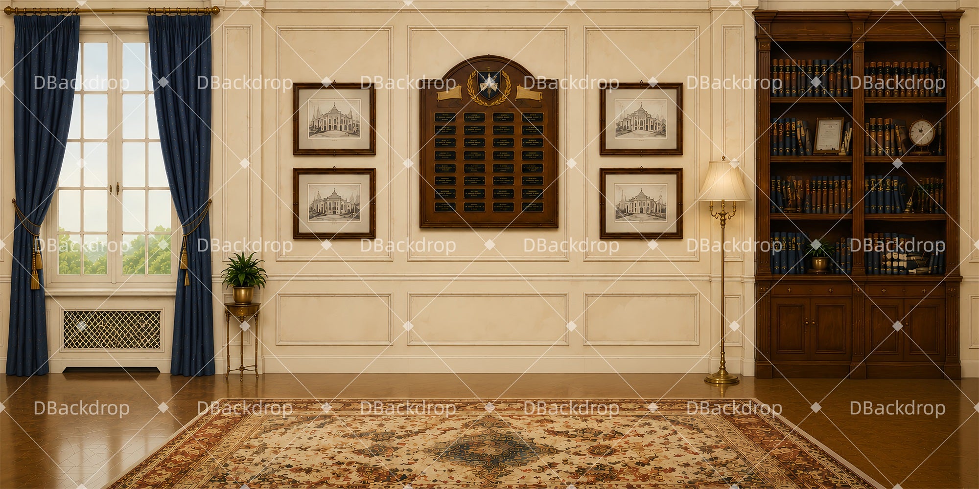 Theater Backdrop Headmaster Office Interior Performance Backdrop LXX65-T85