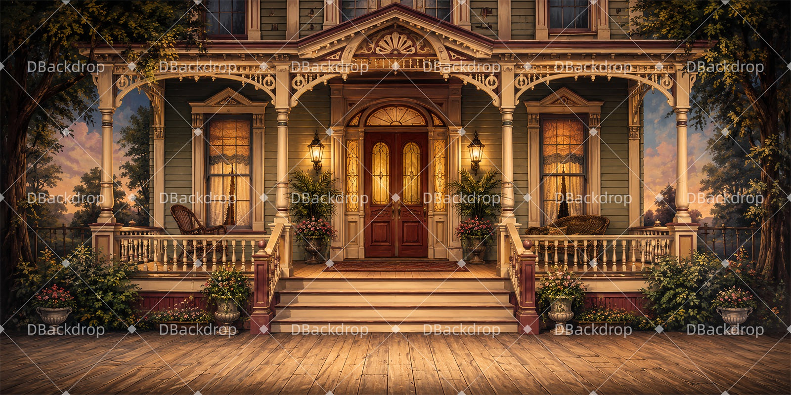 Stage Backdrops For Sale Brewster Mansion Hallway Theater Backdrop LXX66-T114