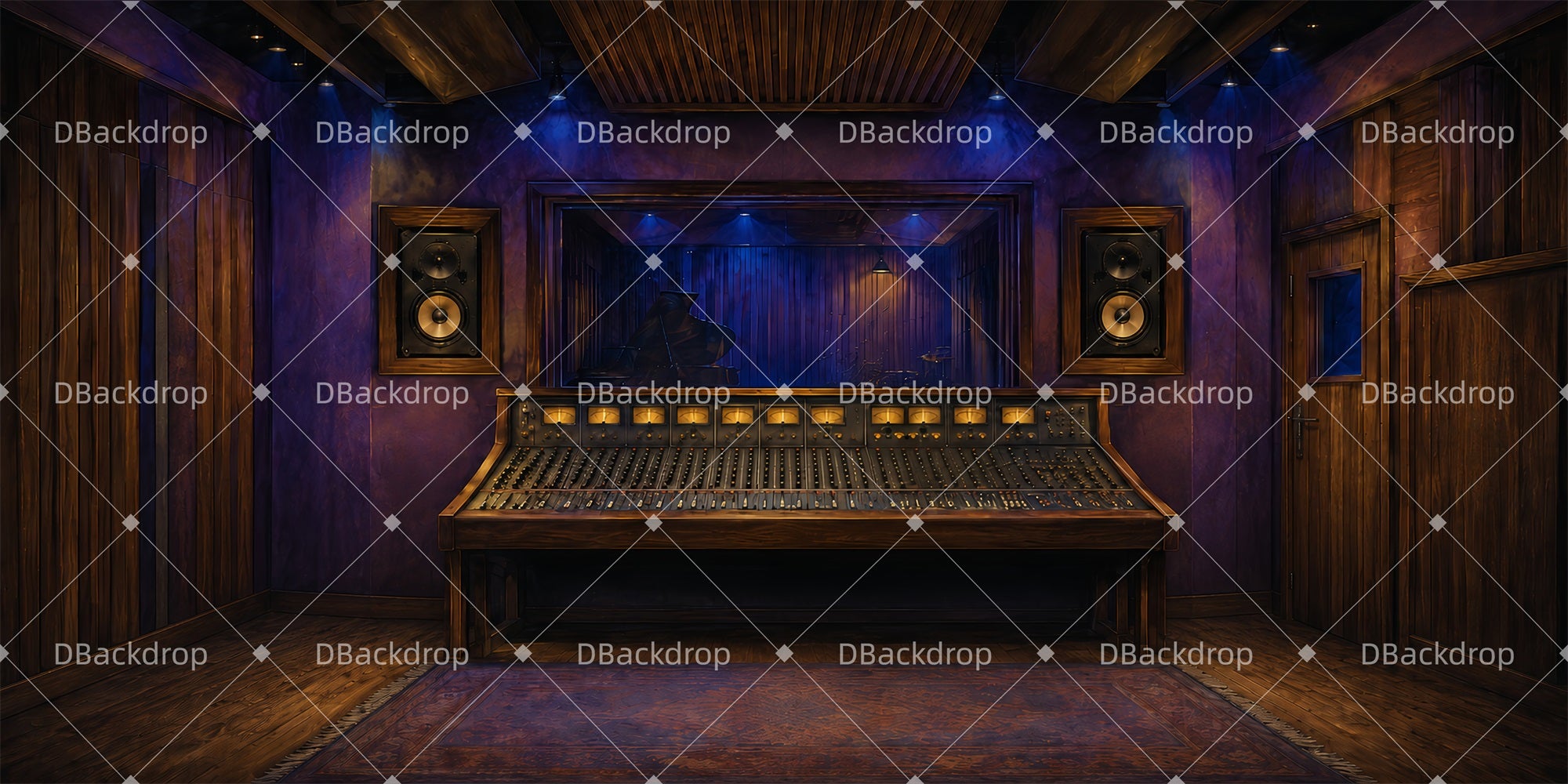 Musical Backdrop Music Studio Room Professional Stage Backdrops LXX66-T20
