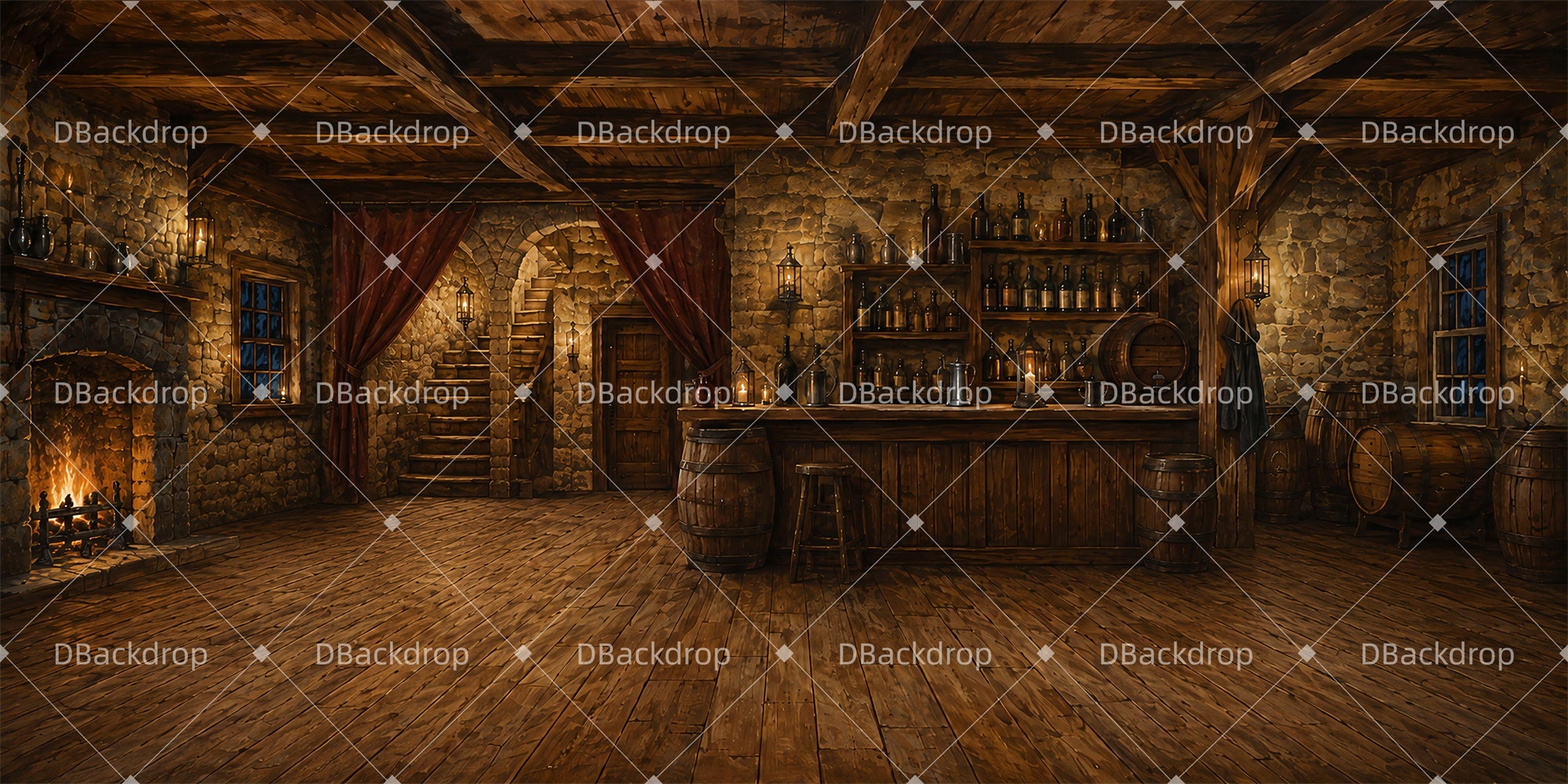 Theater Backdrops Colonial Tavern Performance Backdrops LXX66-T49