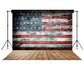 American Flag Independence Day Brick Wall Backdrop M-21