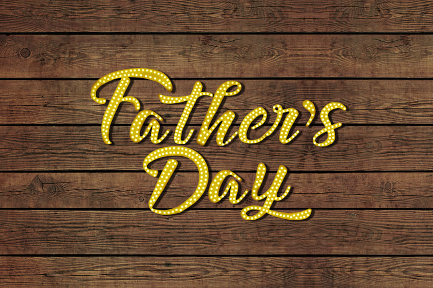 Father’s Day Festival Retro Wood Backdrop