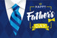 Rhombus Blue Suit Tie Father’s Day Backdrop