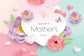 Love Heart Mother’s Day Flowers Backdrop