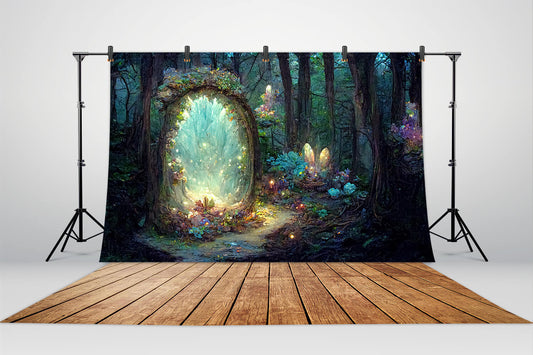 Fantasy Oil Painting Forest Photography Backdrop M-76