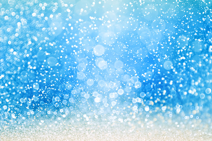 Blue Sea Water Glitter Bubble Bokeh Backdrop