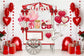Valentine's Day Candy Stand Love Backdrop M1-01