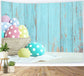 Easter Egg Blue Old Wooden Panel Backdrop M1-17