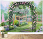 Spring Oil Painting Fantasy Garden Backdrop M1-18
