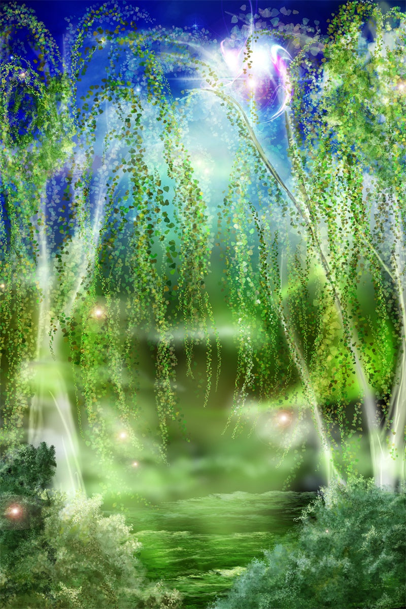 Fantasy Style Wonderland Forest Clouds Backdrop M1-65 – Dbackdrop