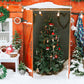 Christmas Tree Door Wreath Snow Backdrop M10-01