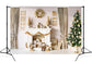 Christmas Tree Gifts Fireplace Garland Backdrop M10-04