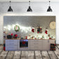 White Kitchen with Decorations Christmas Backdrop M10-12