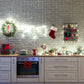 White Kitchen with Decorations Christmas Backdrop M10-12