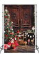 Vintage Room Door Christmas Tree Gifts Backdrop M10-21