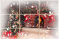 Christmas Fireplace Window Photography Backdrop