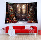 Christmas Door Snowy Night Studio Backdrop M10-52