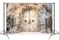Winter Christmas Rustic Door Photo Backdrop M10-60