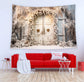 Winter Christmas Rustic Door Photo Backdrop M10-60