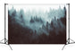 Winter Misty Forest Woodland Scenery Backdrop M10-63