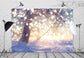 Winter Snowy Tree Glitter Snowflake Backdrop M10-72
