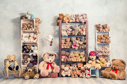 Toy Bears Doll Children Photography Backdrop