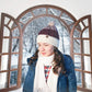 Wooden Arched Window Winter Forest Backdrop M11-24