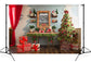 Christmas Tree Red Curtain Gifts Studio Backdrop M11-36