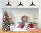 Christmas Tree Decorated Room Interior Backdrop M11-37