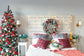 Christmas Tree Decorated Room Interior Backdrop M11-37