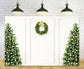 Christmas Headboard Retro White Wall Backdrop