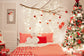 Christmas Tree Bedroom with Lights Backdrop M11-42