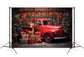 Christmas Gift Red Truck Backdrop for Photography M11-56